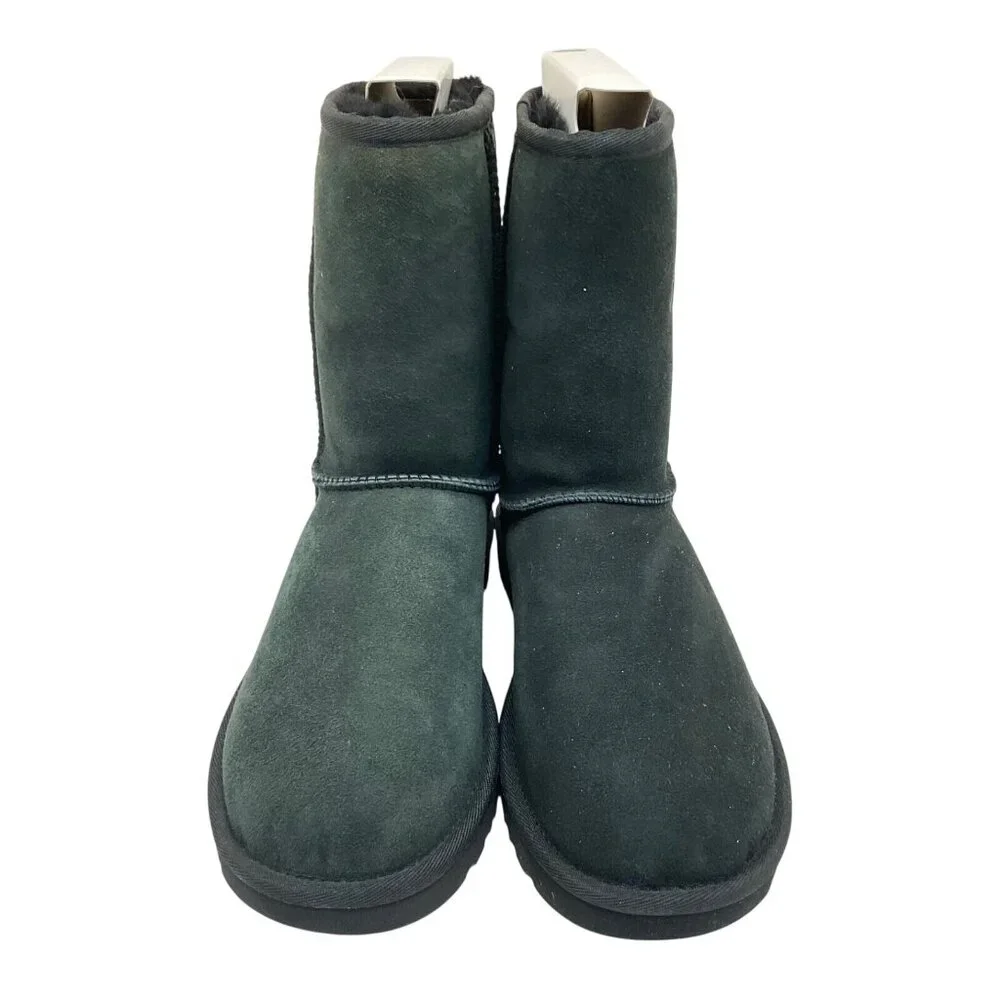 Ugg Australia Women's Classic Short II Sheepskin Boots 1016223 Black Size 7M - Picture 2 of 8